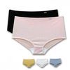 KIT121 - Calça Cava Baixa Clássica em Ribana com Elástico - Kit com 02 Peças