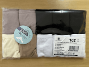10K102 - Kit 10 Calcinhas Biquíni 100% Algodão com Viés