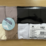 10K102 - Kit 10 Calcinhas Biquíni 100% Algodão com Viés