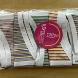 5K2516 - KIT TANGA STRING LISTRA SORTIDAS COM VIES BRANCO – KIT COM 5 PECAS SORTIDAS