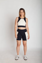 Bermuda Fitness Bolsos Laterais Bicolor - NBB22