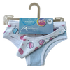 KTIF95 - Kit Calça Boneca Infantil em Ribana com Viés com 02 Peças