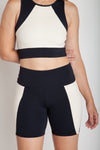 Bermuda Fitness Bolsos Laterais Bicolor - NBB22