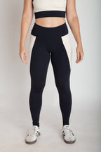 Legging Fitness Bolsos Laterais Bicolor - NLB63