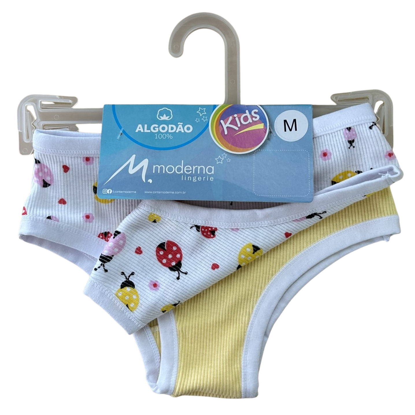 KTIF95 - Kit Calça Boneca Infantil em Ribana com Viés com 02 Peças