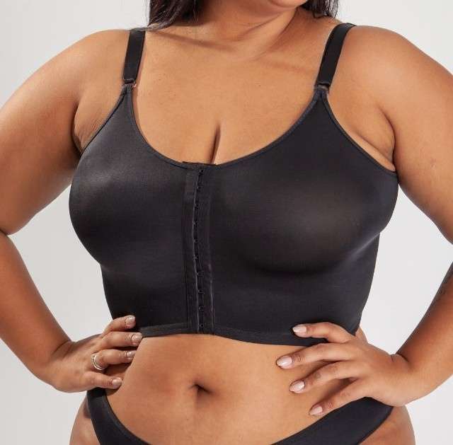 305 - Sutiã Longo Sem Costura com Abertura Frontal