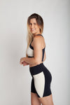 Bermuda Fitness Bolsos Laterais Bicolor - NBB22