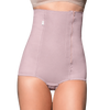 Cinta alta pós-parto nude alvorada com zíper lateral vista frontal