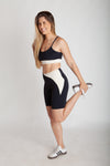 NBB23 - Bermuda Fitness Bolso Lateral Esquerda Bicolor