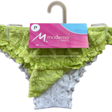 KIT080 - KIT CALCINHA ASA DELTA EM RENDA COM FUNDO DE ALGODAO – KIT COM 2 PECAS