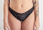 KIT080 - KIT CALCINHA ASA DELTA EM RENDA COM FUNDO DE ALGODAO – KIT COM 2 PECAS