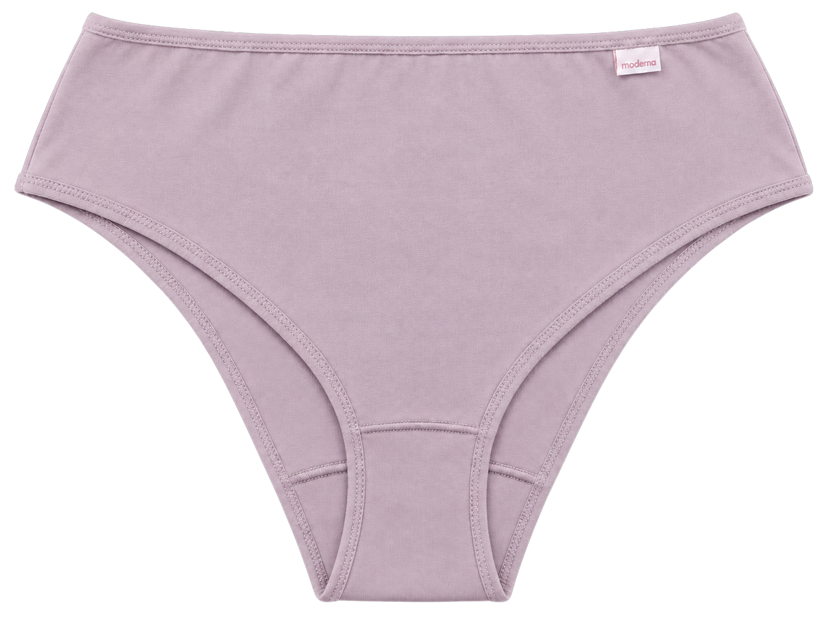 Calcinha de algodão cava média em Cotton nude alvorada vista frontal