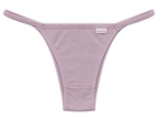 Calcinha tanga string de algodão em Cotton nude alvorada vista frontal