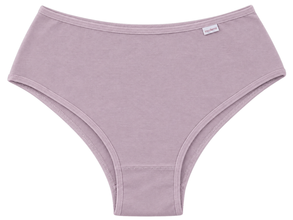 Calcinha plus size de algodão cava média nude alvorada vista frontal
