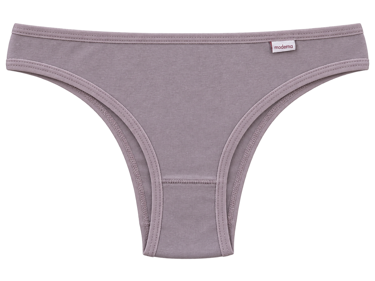 Calcinha biquíni de algodão em Cotton nude alvorada vista frontal