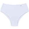 Calcinha plus size cava média 100% algodão branca