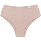 Calcinha plus size cava média 100% algodão chocolate