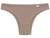 Calcinha biquíni de algodão em Cotton chocolate vista frontal