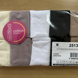 10K2513 - KIT CALCA CAVA MEDIA EM COTTON COM ELASTICO PERNA E CINTURA – KIT COM 10 PECAS EM CORES SORTIDAS