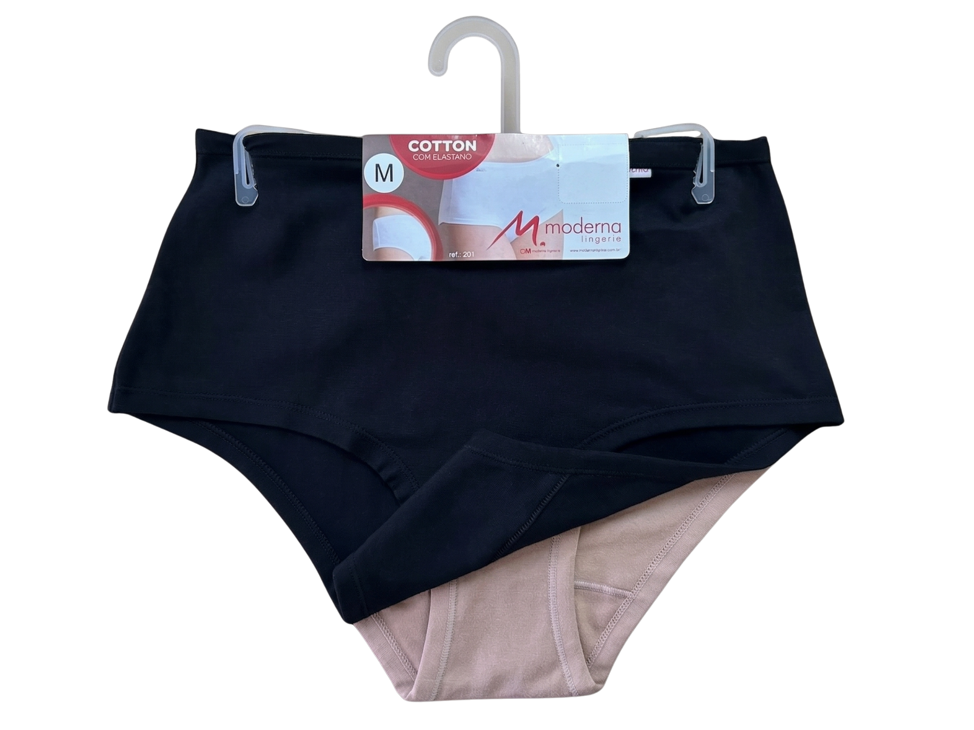KIT201 - Calça Cava Baixa Clássica com Viés - Kit com 2 Peças