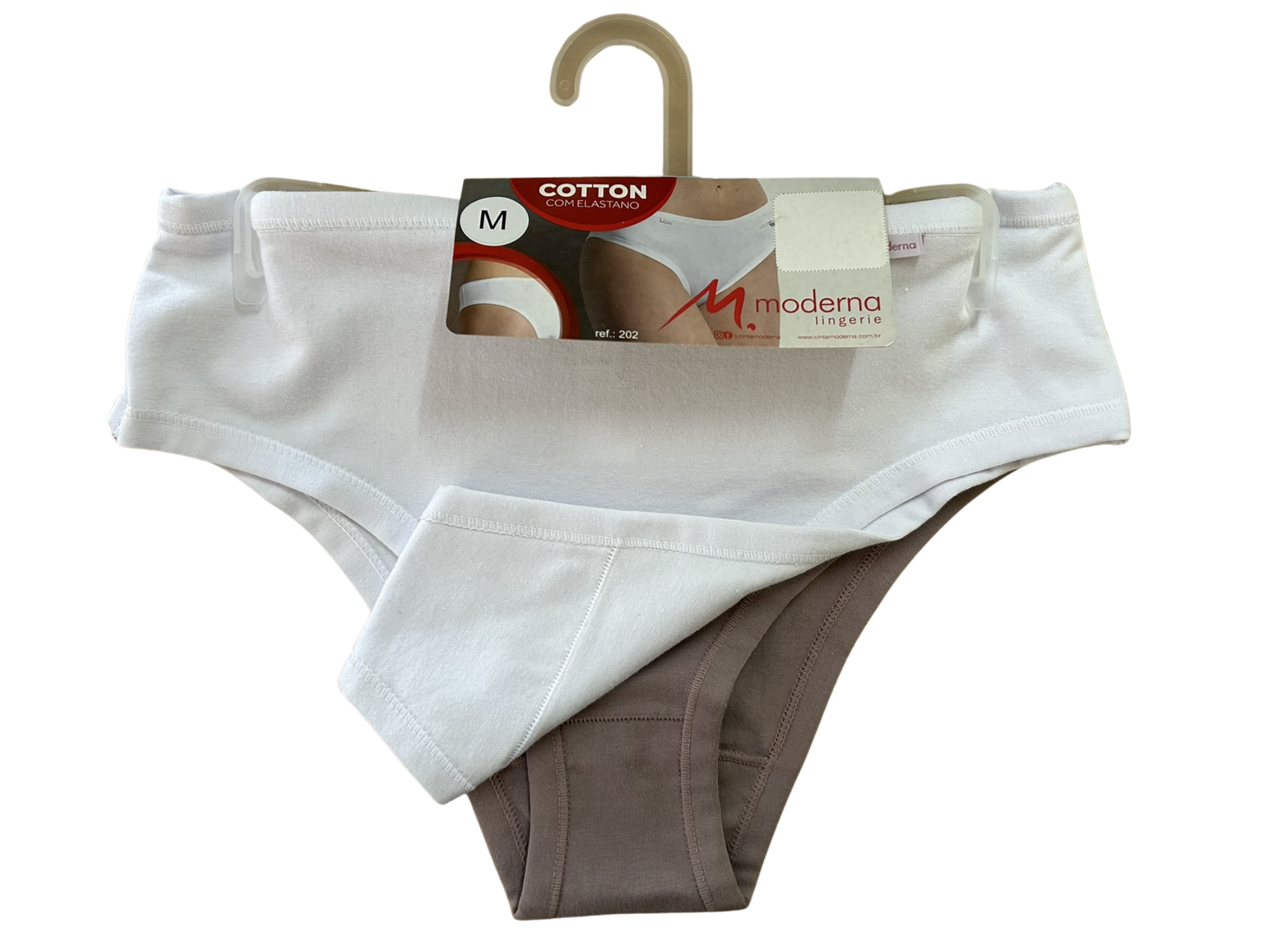 KIT202 - Calça Cava Média com Viés - Kit com 2 Peças