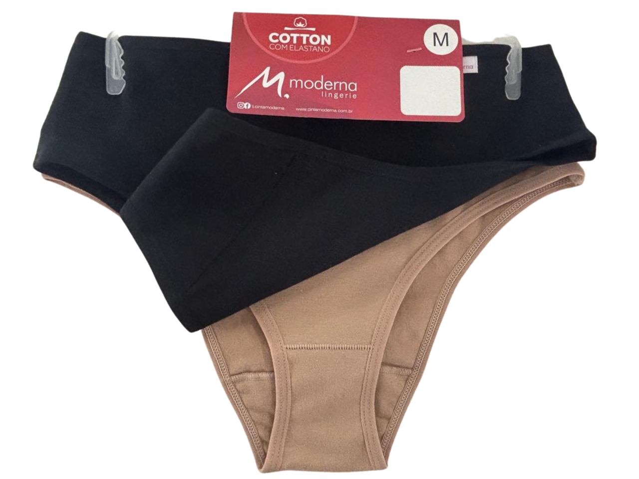 KT2513 - Calça Cava Media Em Cotton – Kit Com 2 Peças