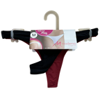 KT2501 - KIT FIO DENTAL COM ELASTICO PERNA E CINTURA - KIT 02 PECAS EM CORES SORTIDAS