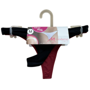 KT2501 - KIT FIO DENTAL COM ELASTICO PERNA E CINTURA - KIT 02 PECAS EM CORES SORTIDAS