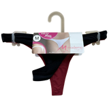 KT2501 - KIT FIO DENTAL COM ELASTICO PERNA E CINTURA - KIT 02 PECAS EM CORES SORTIDAS