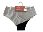 Kit com 2 calcinhas plus size de algodão cava média em cores sortidas