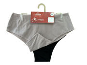 PK2518 - Kit 2 Calcinhas Plus Size de Algodão Cava Média