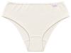 Calcinha de algodão cava média em Cotton pérola vista frontal