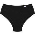 Calcinha plus size cava média 100% algodão preta