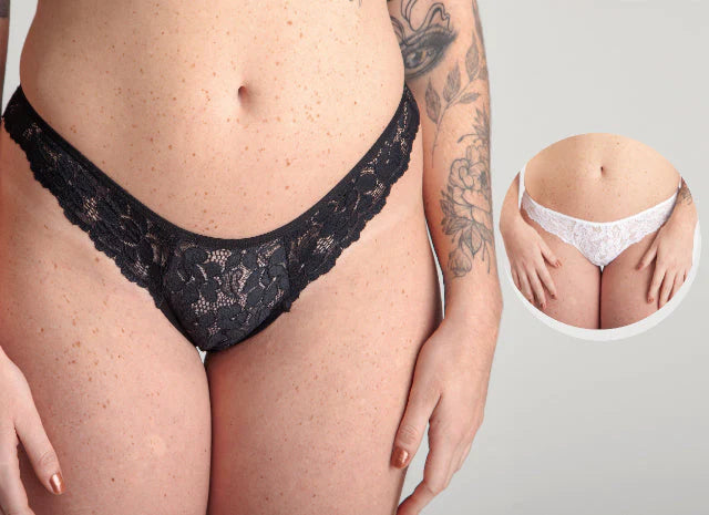 10K081 - KIT CALCINHA TODA EM RENDA COM FUNDO DE ALGODAO – KIT COM 10 PECAS