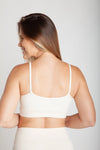Top fitness feminino off white em Nagoya vista costas