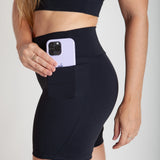 NB22 - Bermuda Fitness Feminina com Bolsos Laterais