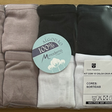 10K113 - KIT CALCA CAVA MEDIA RIBANA COM VIES PERNA E CINTURA – KIT COM 10 PECAS EM CORES SORTIDAS
