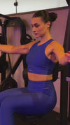 WT02 - Cropped Fitness Feminino Costa Nadador