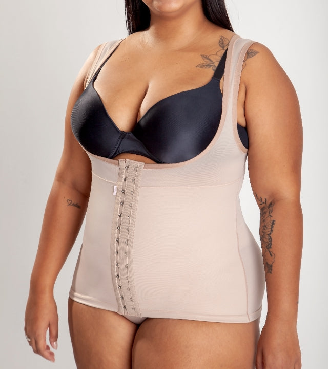 Corpete Postural Sem Busto com Abertura Total Frontal e Colchetes - Unisex - A301