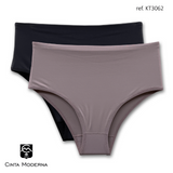 KT3062 - Kit Calça Cava Alta com Frente Dupla - Contém 02 Peças