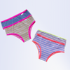 Kit Calcinha Infantil com 02 Peças Cotton Tinto com Elástico em Contraste - KTIF82