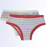 KTIF84 - Kit Calcinha Infantil Elástico de Renda com 02 Peças de Cores Sortidas