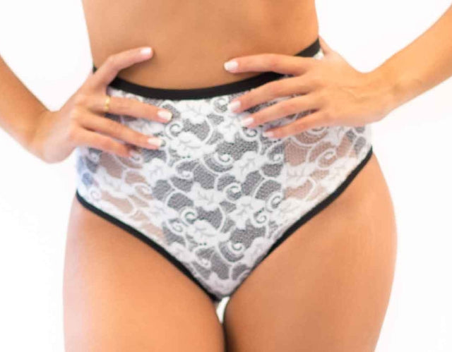 Cinta Bicolor com Renda - 5098