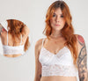 Sutiã Cropped em Renda Bojo Duplo com Arco - 75