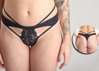 Calcinha Strappy Toda em Renda e Microfibra Fundo de Algodão - 87