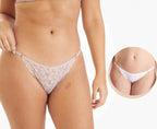 Calcinha String Toda em Renda com Forro de Algodão C/ Regulagem - 86