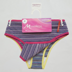Kit 2 calcinhas calça cava média algodão com elastano sortida no cabide