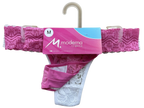 KIT084 - KIT CALCINHA FIO DUPLO RENDA E MICROFIBRA COM FUNDO DE ALGODAO – KIT COM 2 PECAS